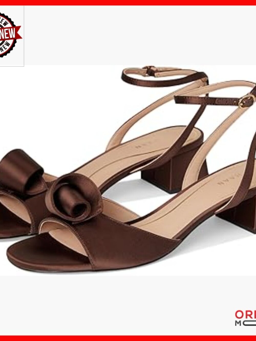 Block Heel Sandals with Ankle Strap, Padded Arch Support